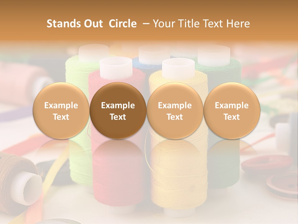 Handcraft Art Ribbon PowerPoint Template