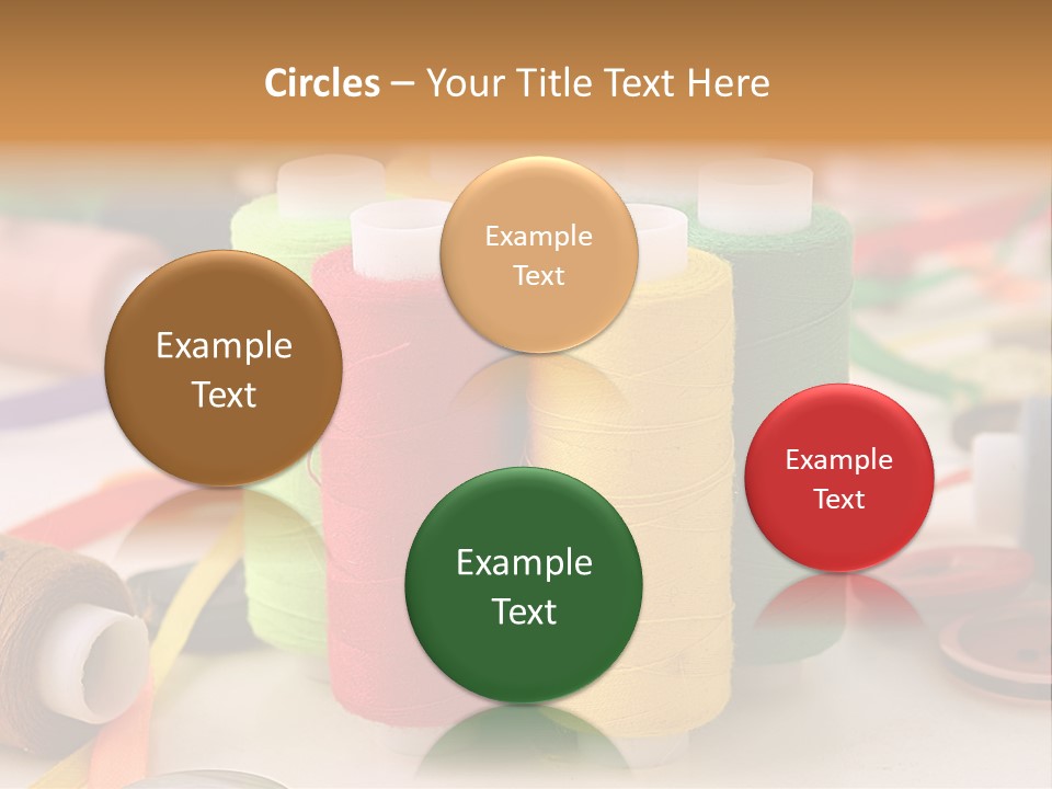 Handcraft Art Ribbon PowerPoint Template