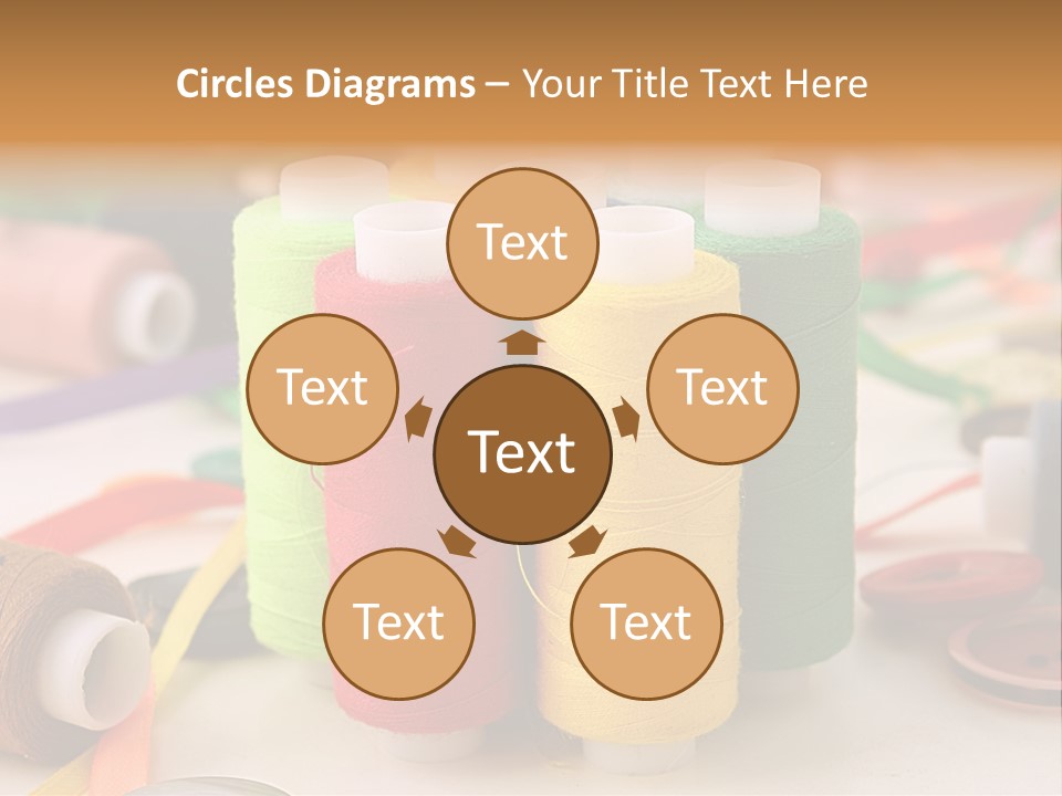 Handcraft Art Ribbon PowerPoint Template