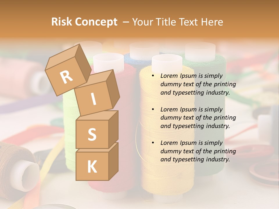 Handcraft Art Ribbon PowerPoint Template