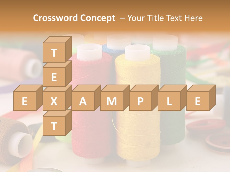 Handcraft Art Ribbon PowerPoint Template