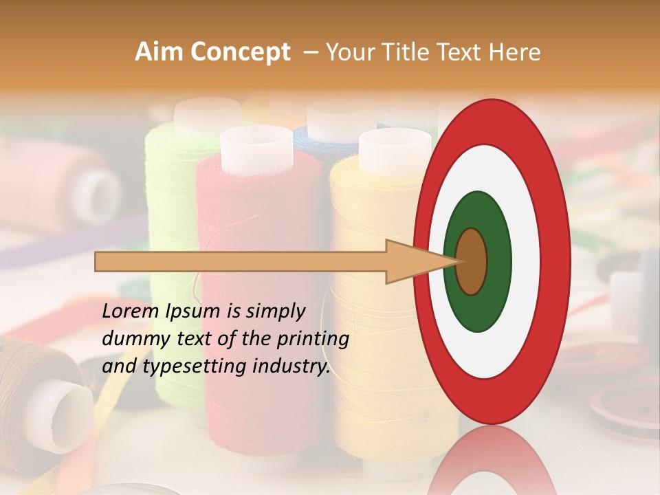 Handcraft Art Ribbon PowerPoint Template