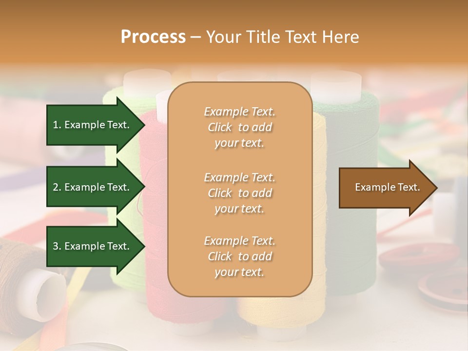 Handcraft Art Ribbon PowerPoint Template