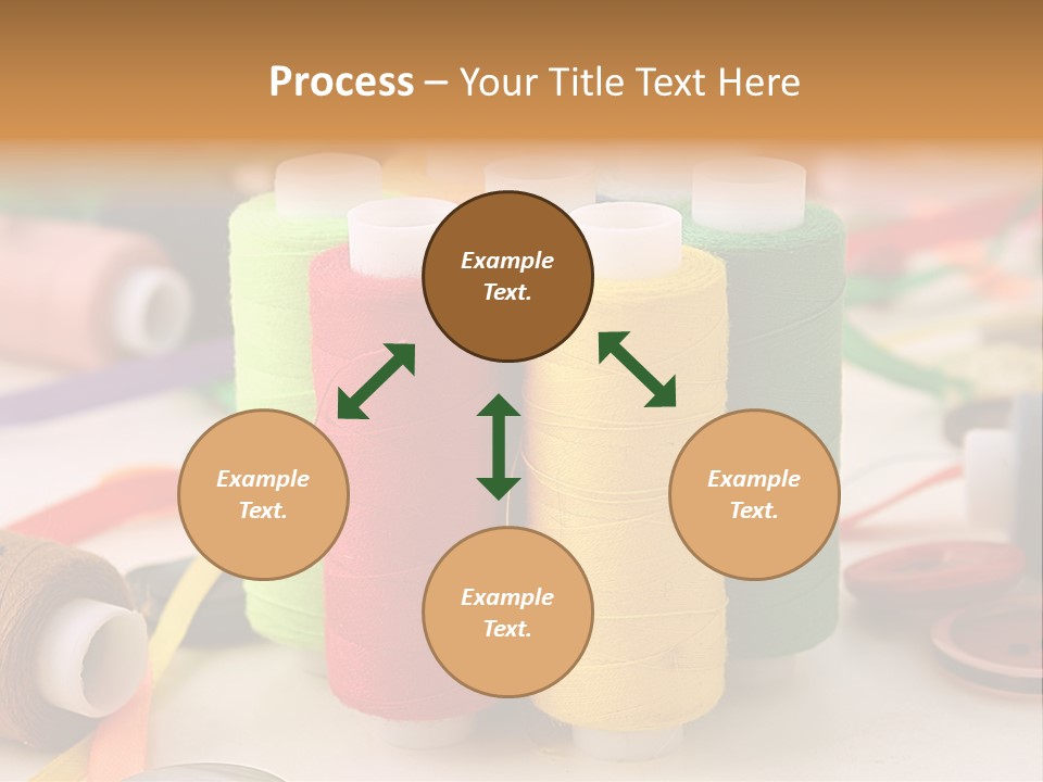 Handcraft Art Ribbon PowerPoint Template