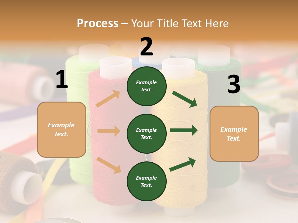 Handcraft Art Ribbon PowerPoint Template