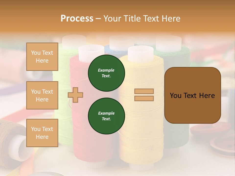 Handcraft Art Ribbon PowerPoint Template