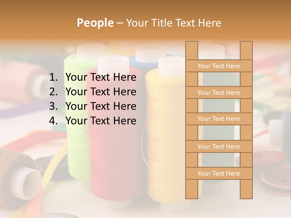 Handcraft Art Ribbon PowerPoint Template