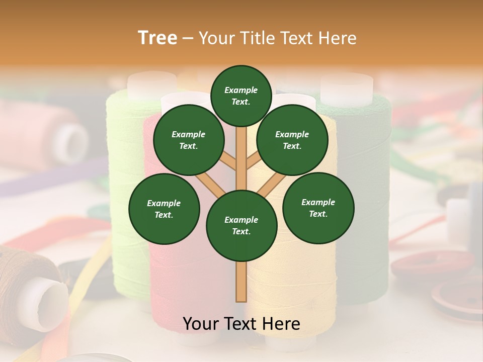 Handcraft Art Ribbon PowerPoint Template