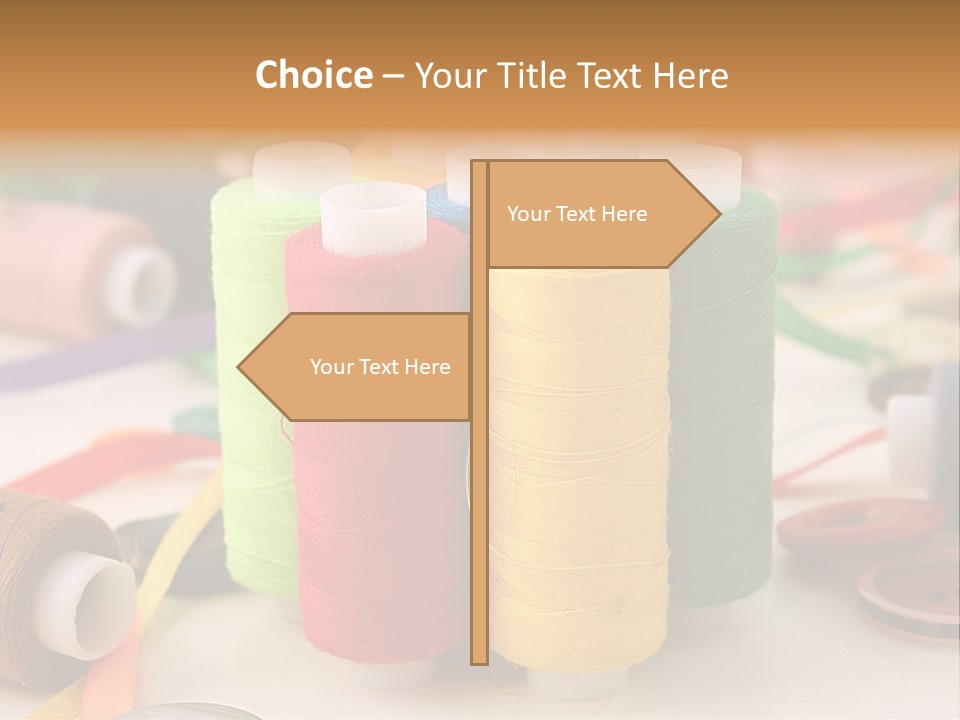 Handcraft Art Ribbon PowerPoint Template