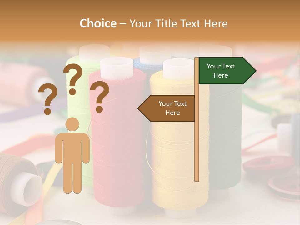 Handcraft Art Ribbon PowerPoint Template