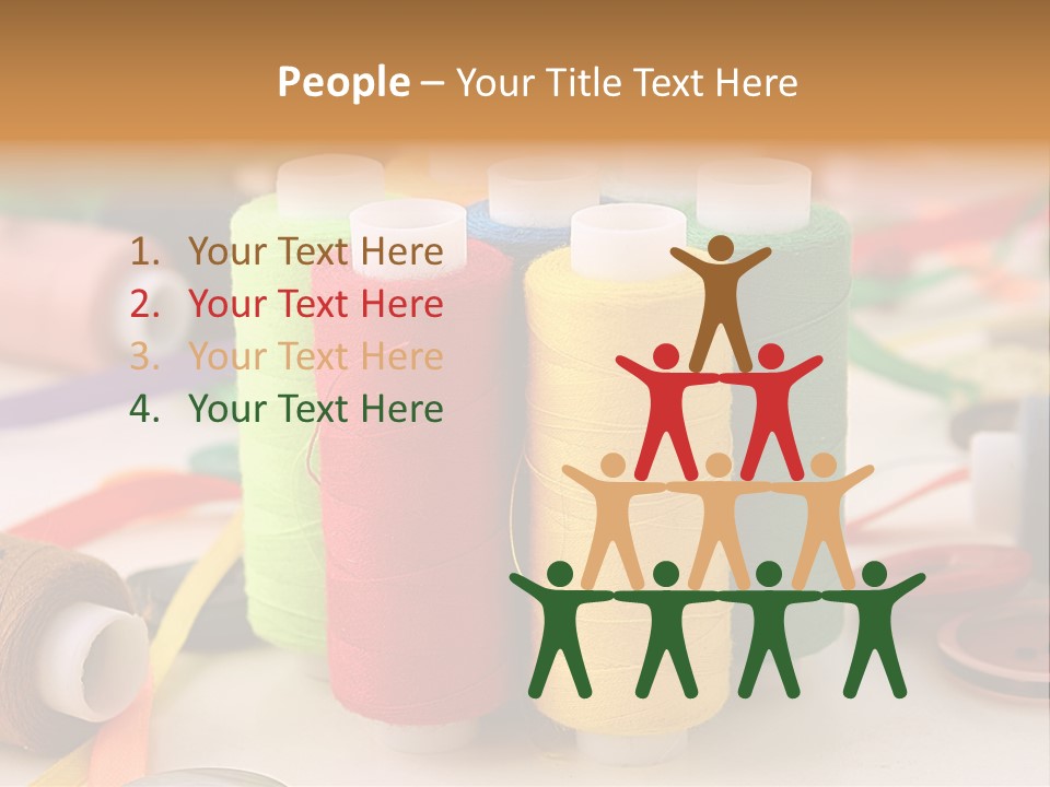 Handcraft Art Ribbon PowerPoint Template