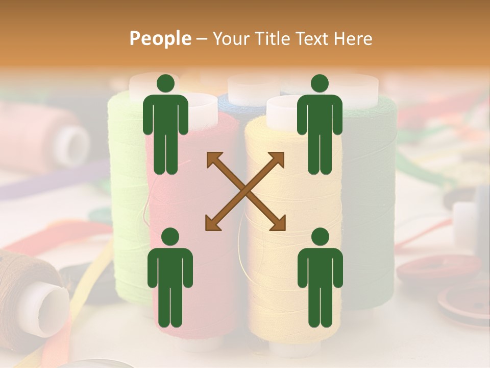 Handcraft Art Ribbon PowerPoint Template