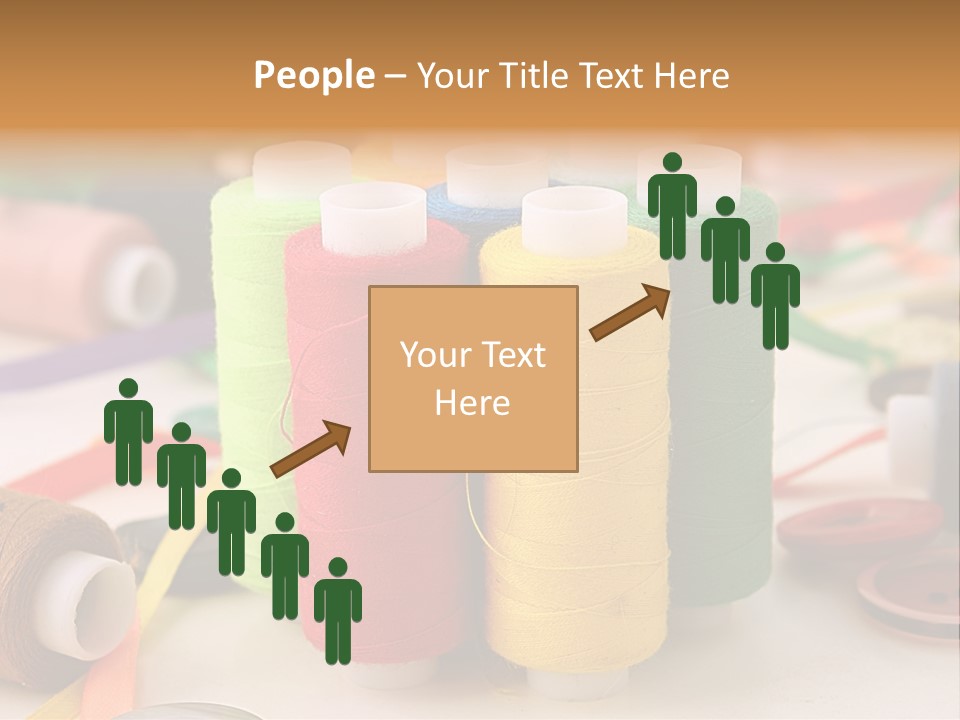 Handcraft Art Ribbon PowerPoint Template