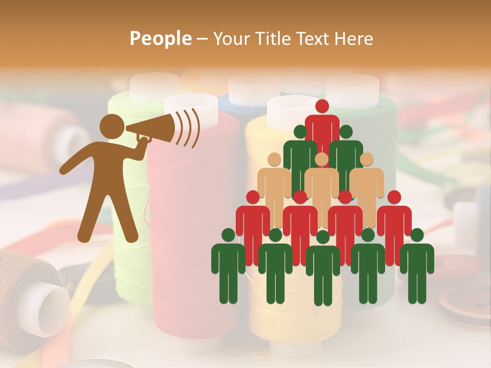 Handcraft Art Ribbon PowerPoint Template