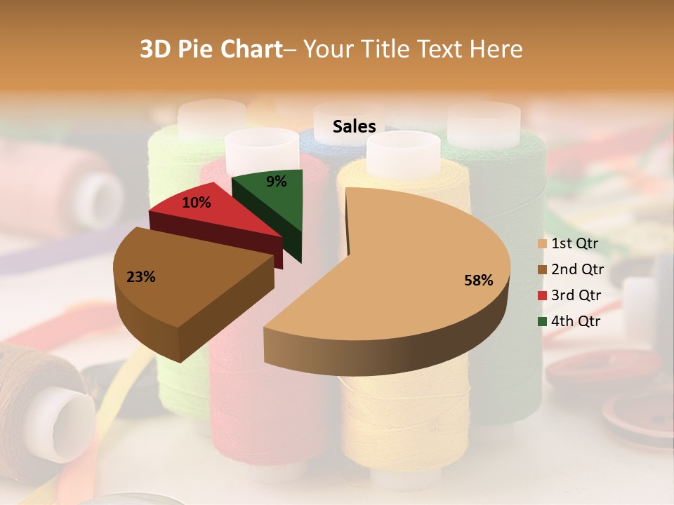 Handcraft Art Ribbon PowerPoint Template