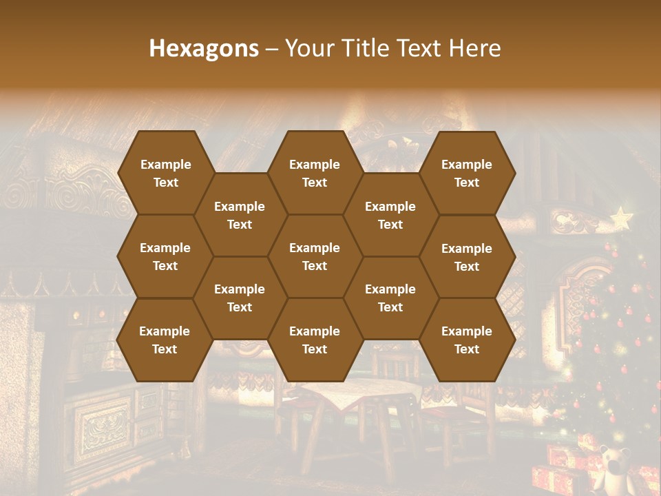 Present Stool Decoration PowerPoint Template