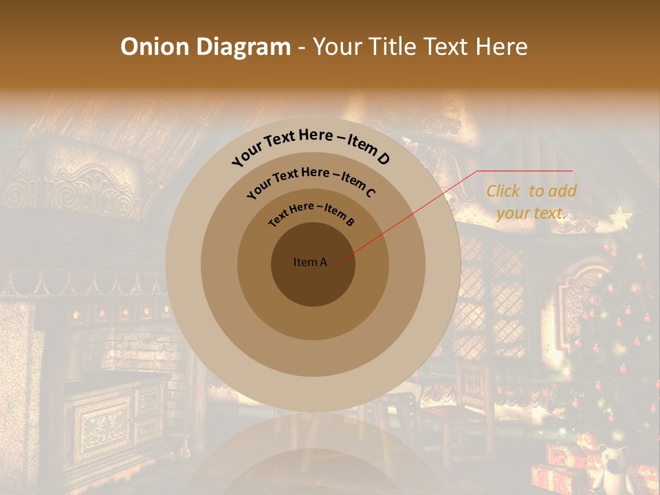 Present Stool Decoration PowerPoint Template