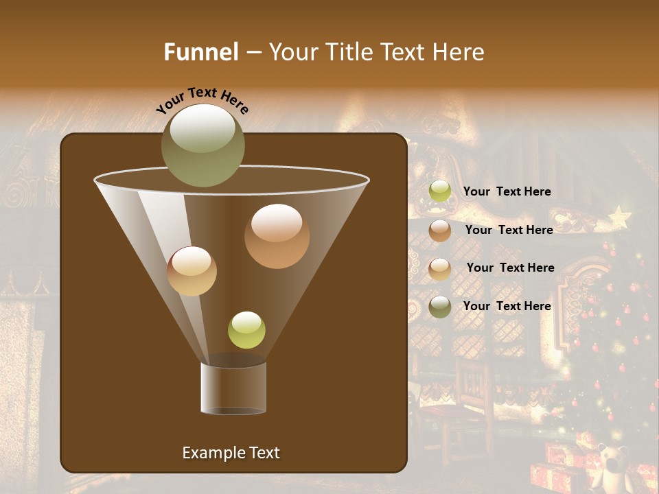 Present Stool Decoration PowerPoint Template
