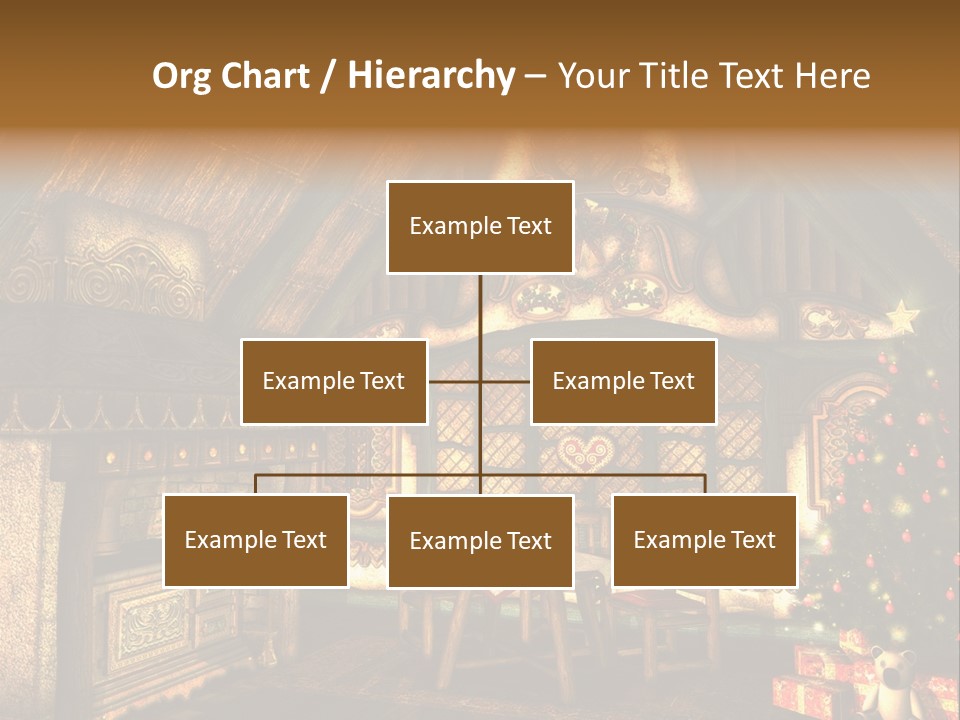 Present Stool Decoration PowerPoint Template