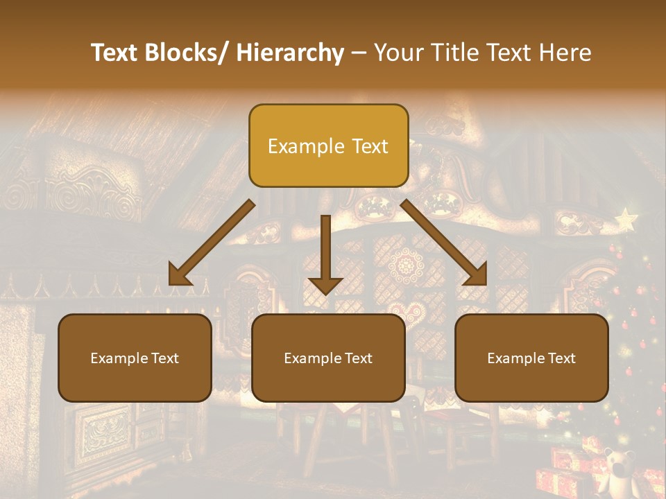 Present Stool Decoration PowerPoint Template