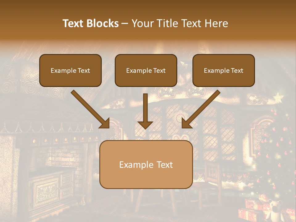 Present Stool Decoration PowerPoint Template