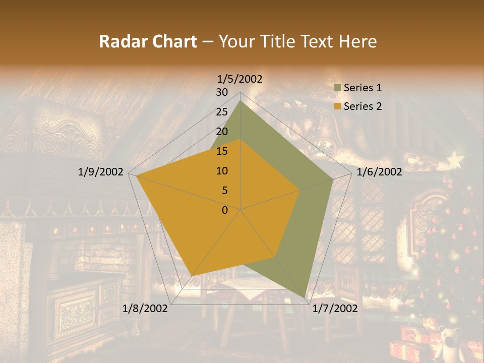 Present Stool Decoration PowerPoint Template