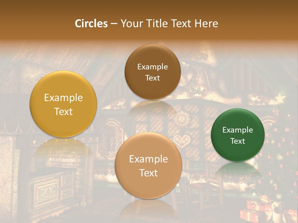 Present Stool Decoration PowerPoint Template