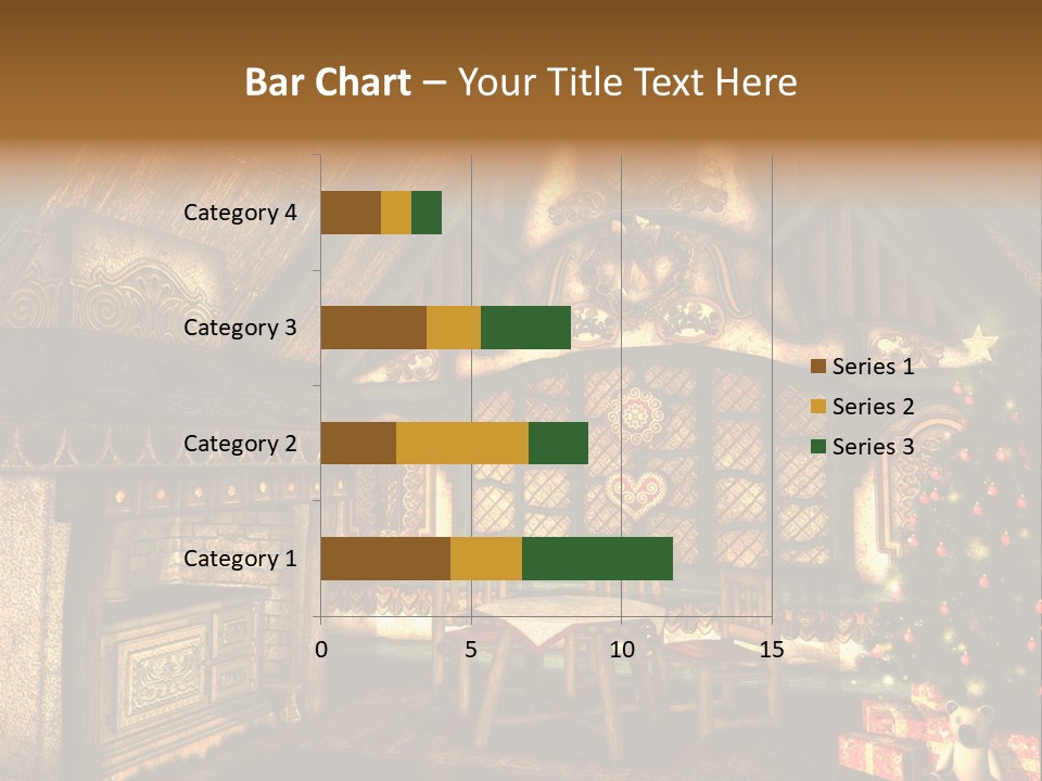 Present Stool Decoration PowerPoint Template