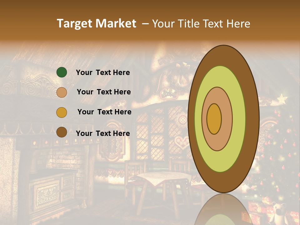 Present Stool Decoration PowerPoint Template