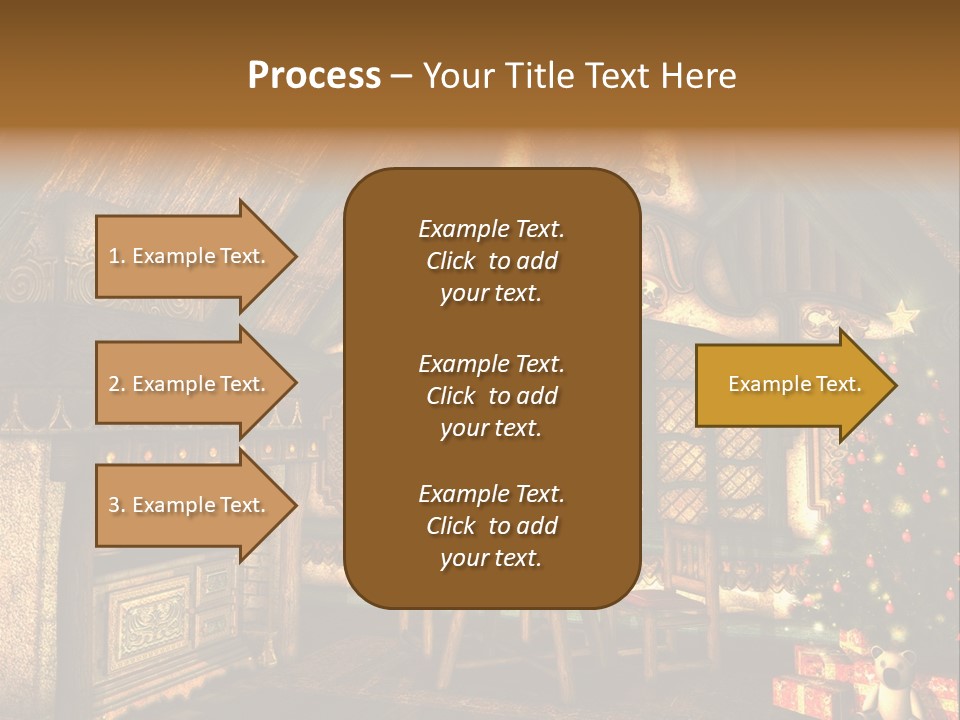 Present Stool Decoration PowerPoint Template