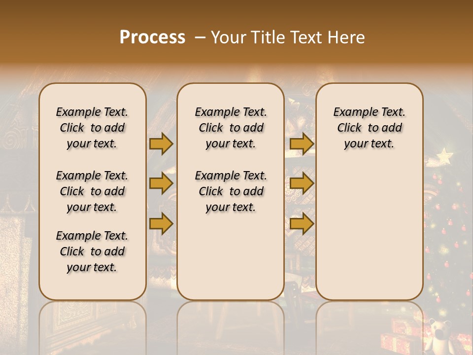 Present Stool Decoration PowerPoint Template