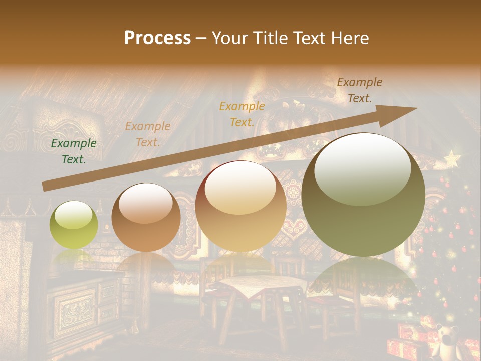 Present Stool Decoration PowerPoint Template