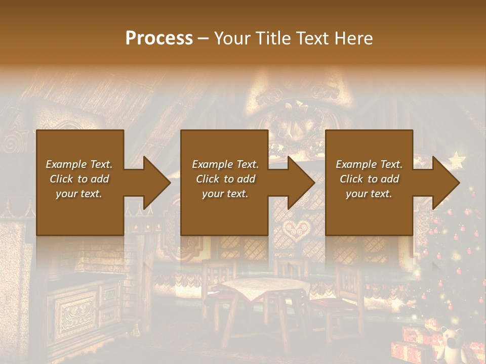 Present Stool Decoration PowerPoint Template