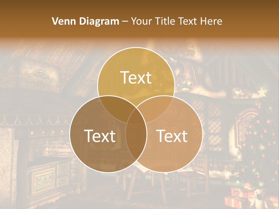 Present Stool Decoration PowerPoint Template