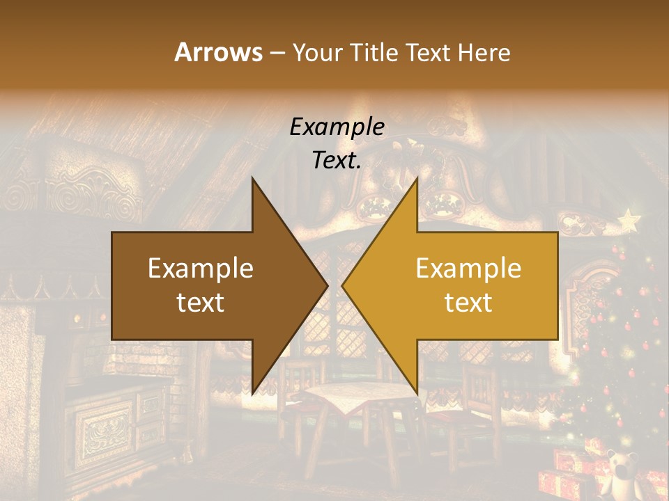 Present Stool Decoration PowerPoint Template