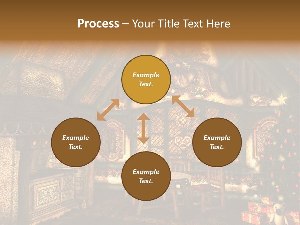Present Stool Decoration PowerPoint Template