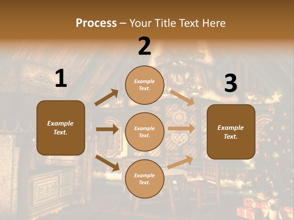 Present Stool Decoration PowerPoint Template