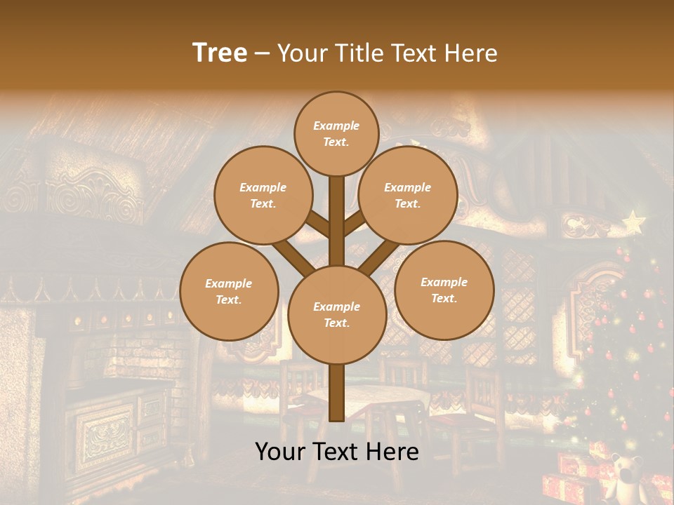 Present Stool Decoration PowerPoint Template