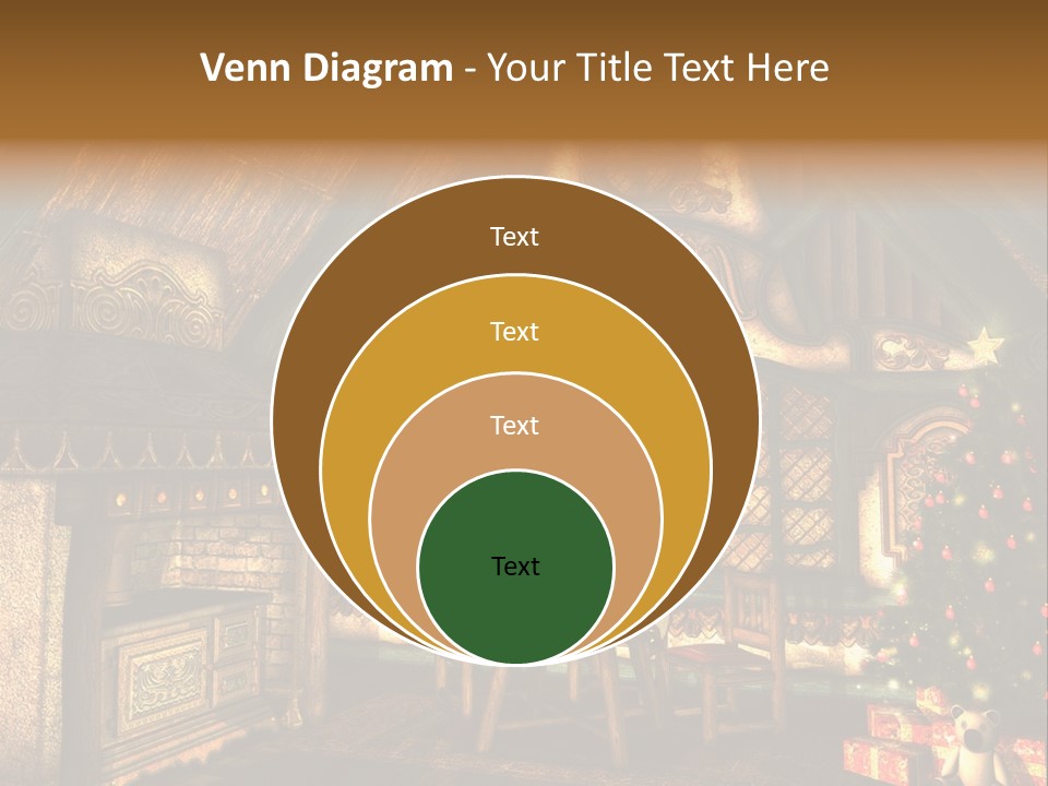 Present Stool Decoration PowerPoint Template