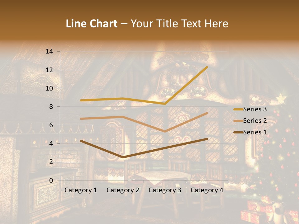 Present Stool Decoration PowerPoint Template