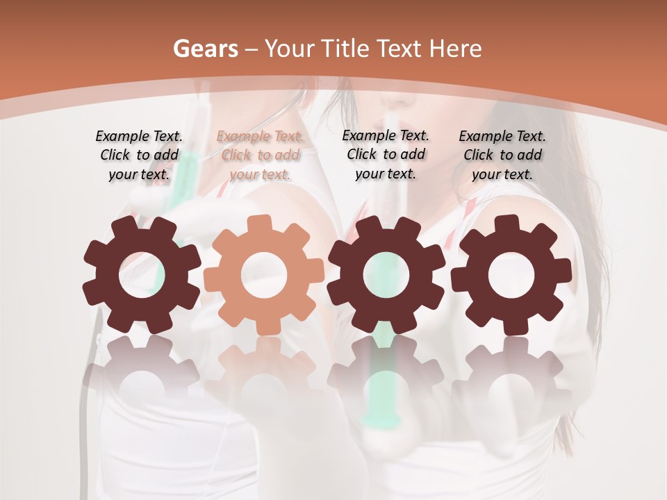 Lips Human Couple PowerPoint Template