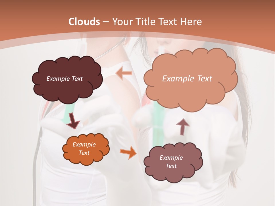Lips Human Couple PowerPoint Template