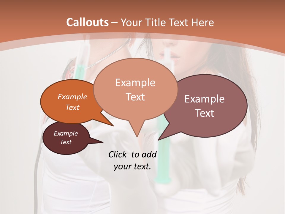 Lips Human Couple PowerPoint Template