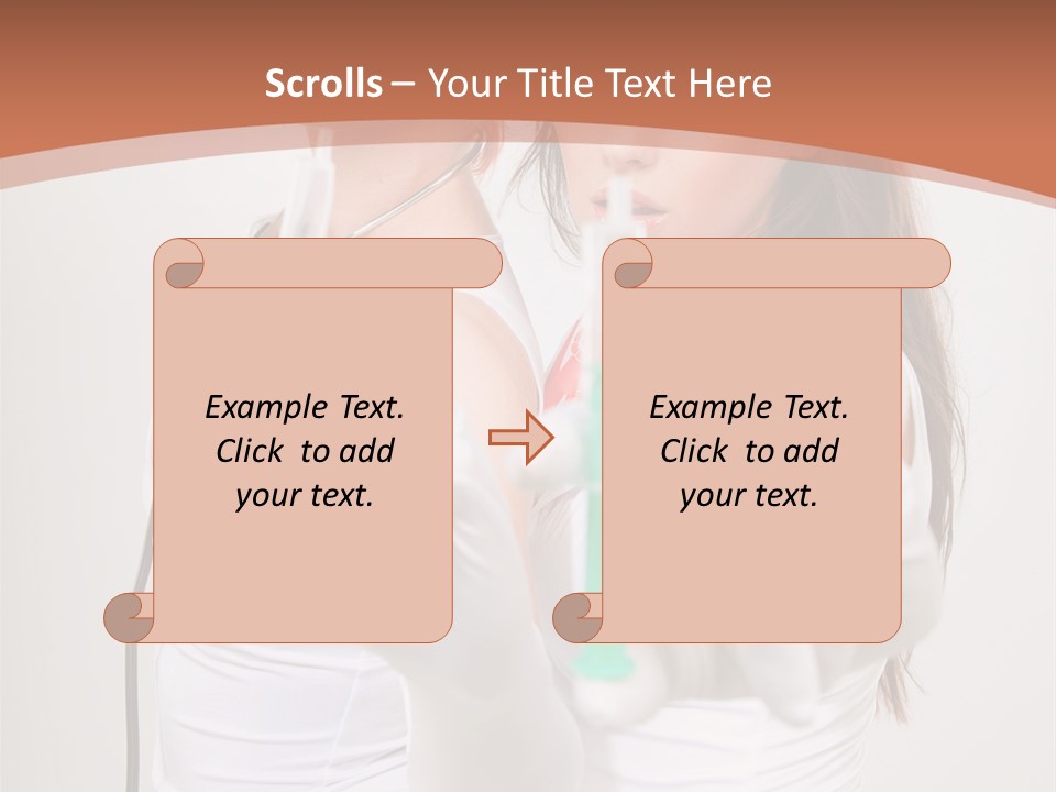 Lips Human Couple PowerPoint Template