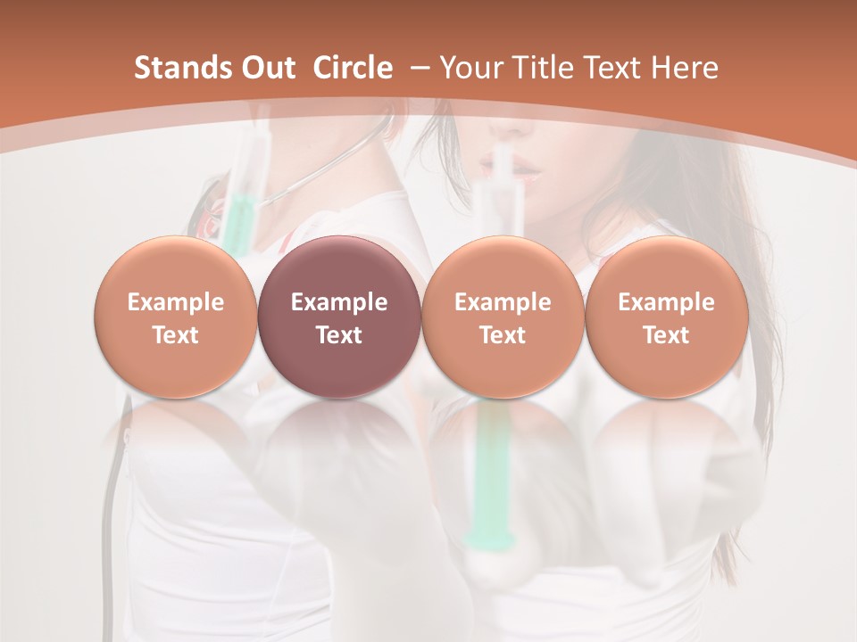 Lips Human Couple PowerPoint Template