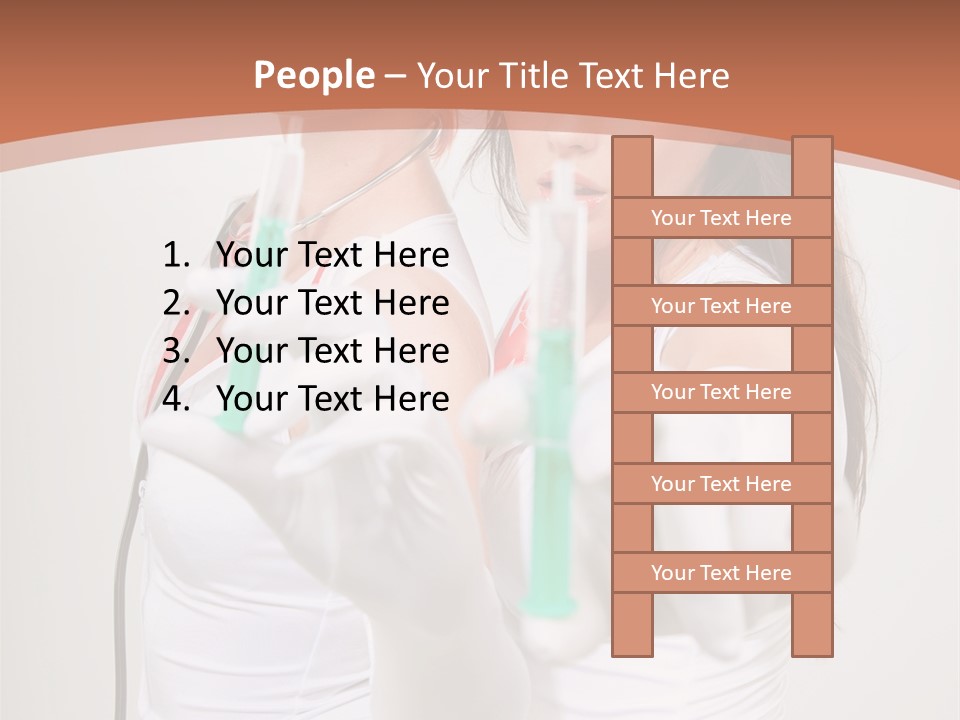 Lips Human Couple PowerPoint Template