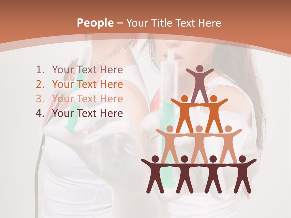 Lips Human Couple PowerPoint Template
