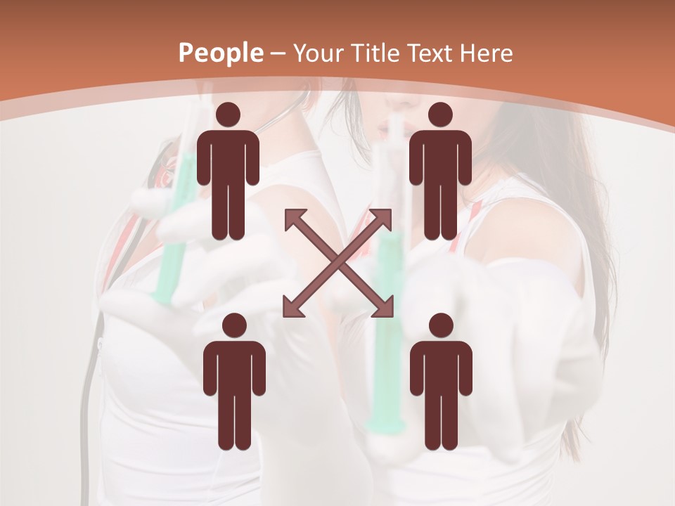 Lips Human Couple PowerPoint Template