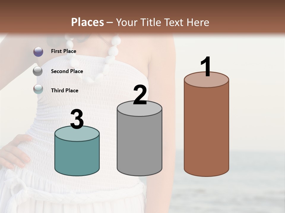 Color Closeup Caucasian PowerPoint Template