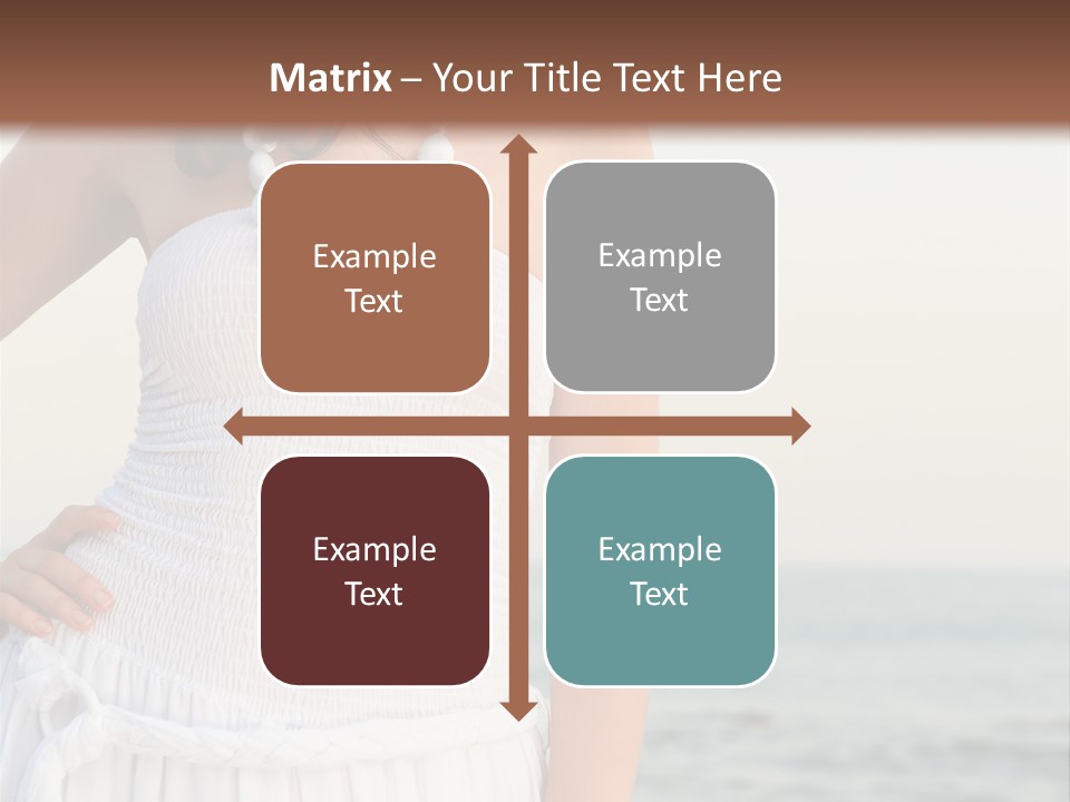 Color Closeup Caucasian PowerPoint Template